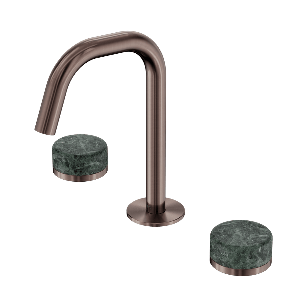 Serenity Basin Set Edge Spout - Hera BathwareVerde Alpi (6 Weeks Lead Time)Brushed Bronze