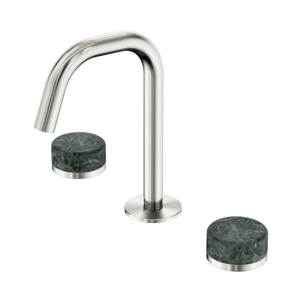 Serenity Basin Set Edge Spout - Hera BathwareVerde Alpi (6 Weeks Lead Time)Brushed Nickel