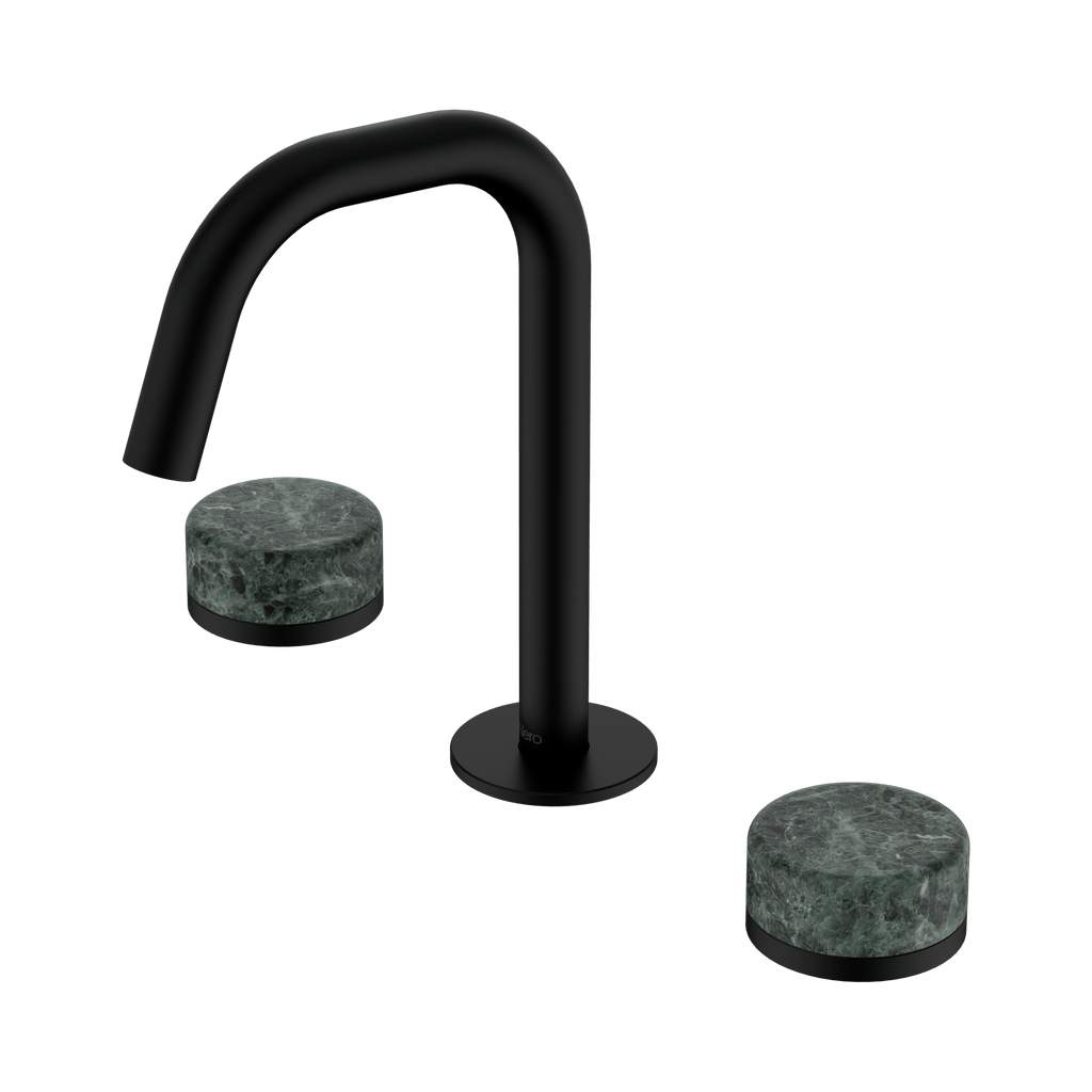 Serenity Basin Set Edge Spout - Hera BathwareVerde Alpi (6 Weeks Lead Time)Matte Black
