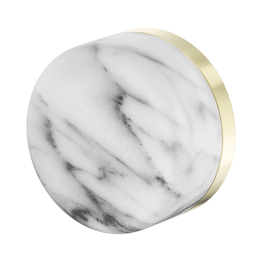Serenity Carrara Progressive Shower Mixer - Hera BathwareArabescato Corchia (made to order 6 weeks)Brushed Gold