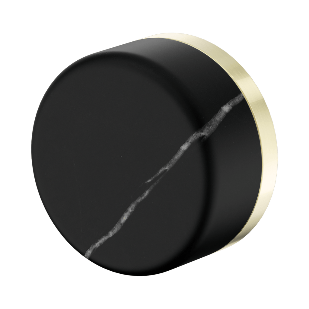 Serenity Carrara Progressive Shower Mixer - Hera BathwareMarquina BlackBrushed Gold