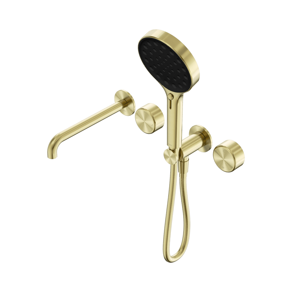 Serenity Progressive Shower System With Spout And Serenity Hand Shower - Hera BathwareMetalBrushed Gold