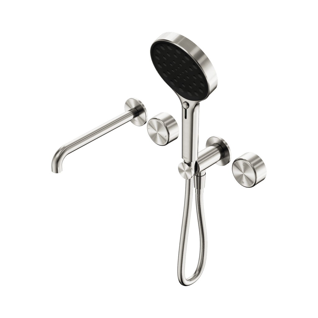 Serenity Progressive Shower System With Spout And Serenity Hand Shower - Hera BathwareMetalBrushed Nickel