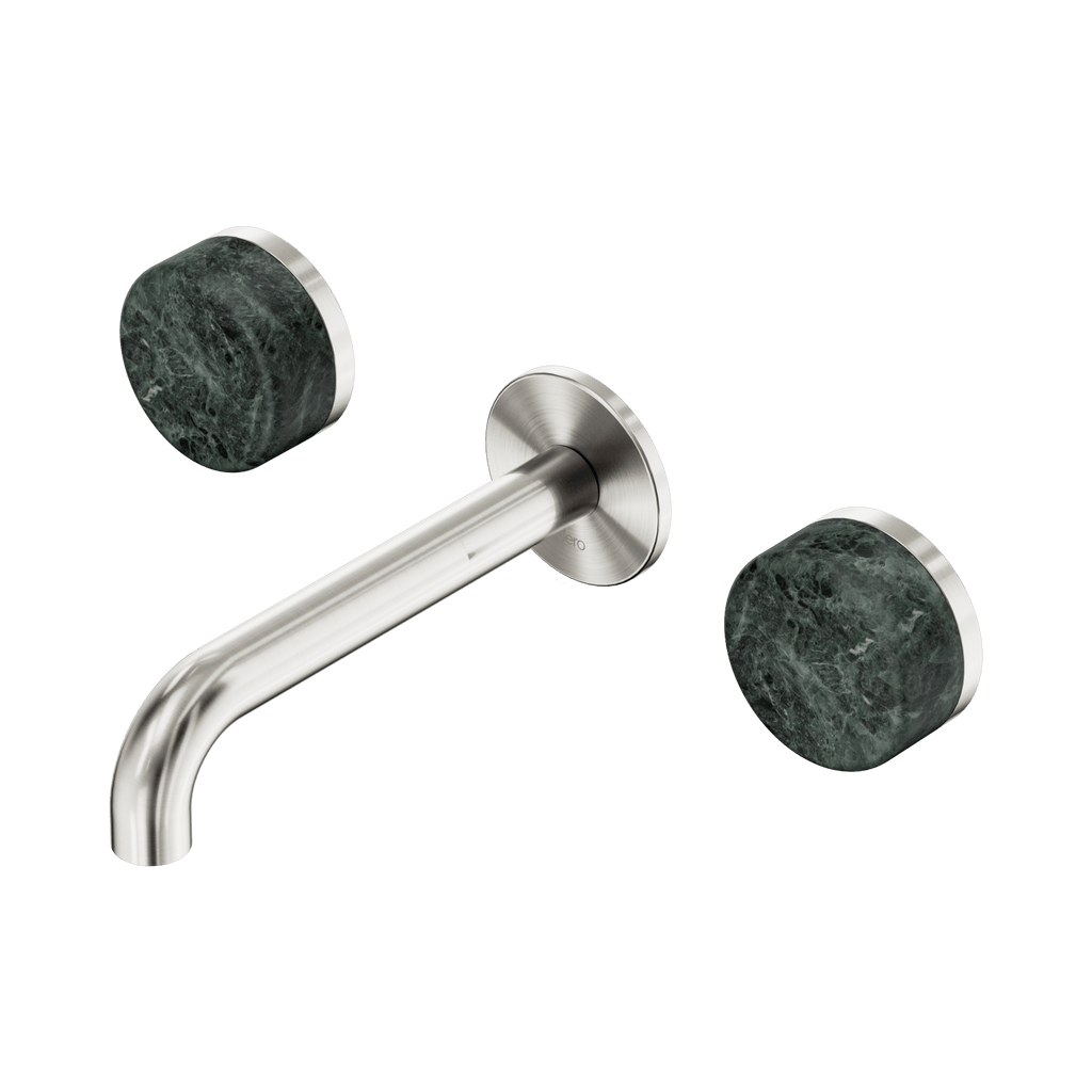 Serenity Wall Basin Set 160mm Spout - Hera BathwareArabesscato CorchiaBrushed Nickel