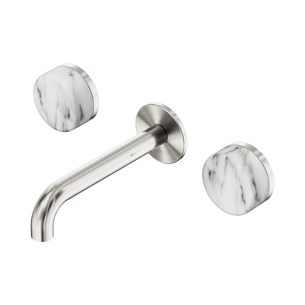 Serenity Wall Basin Set 160mm Spout - Hera BathwareVerde AlpiBrushed Nickel