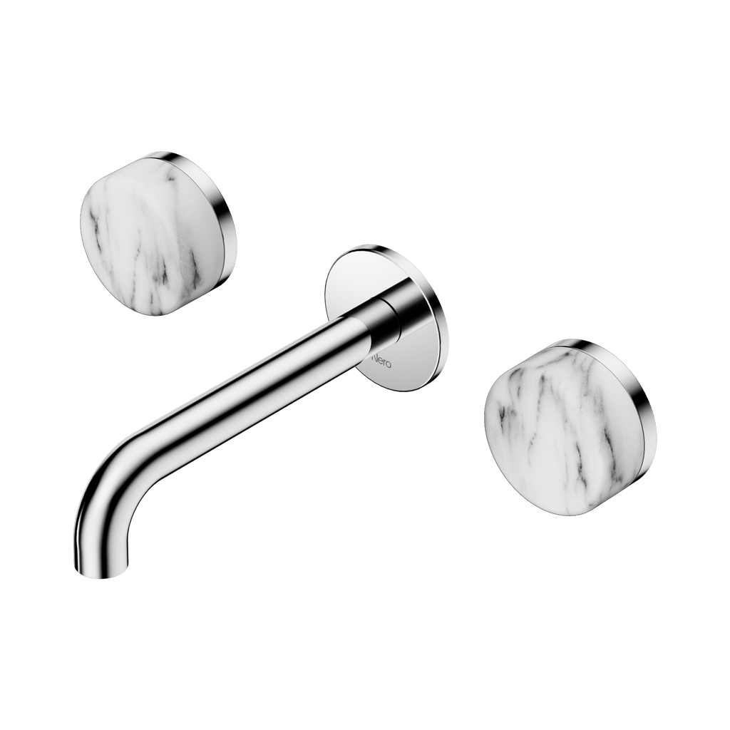 Serenity Wall Basin Set 160mm Spout - Hera BathwareVerde AlpiChrome