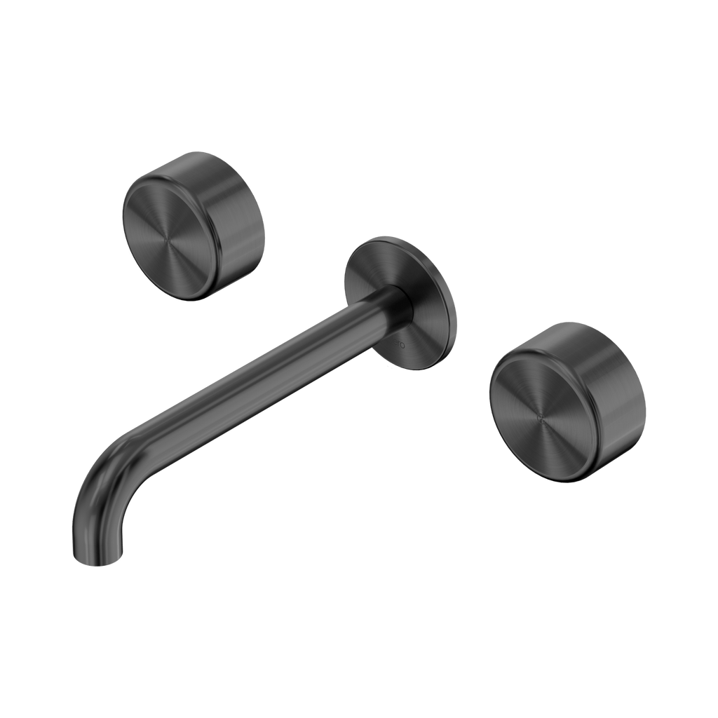 Serenity Wall Basin Set 160mm Spout - Hera BathwareMetalGun Metal