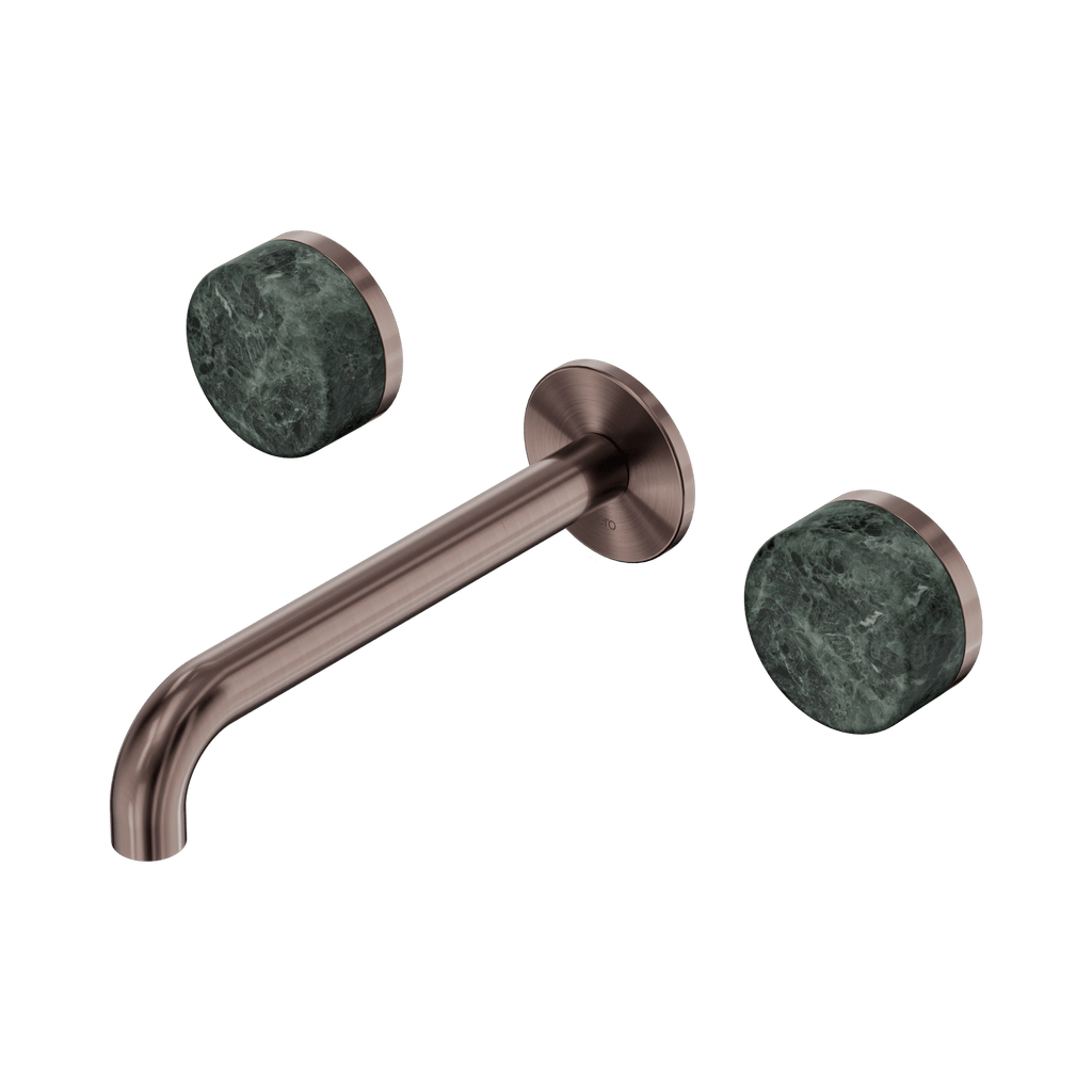 Serenity Wall Basin Set 185mm Spout - Hera BathwareArabesscato CorchiaBrushed Bronze