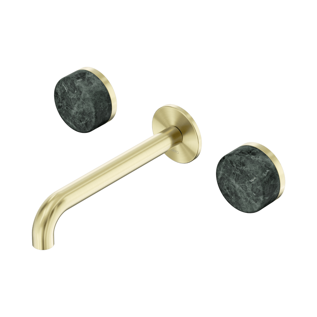 Serenity Wall Basin Set 185mm Spout - Hera BathwareArabesscato CorchiaBrushed Gold