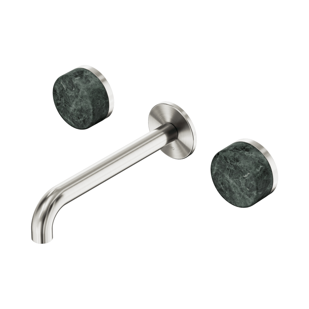 Serenity Wall Basin Set 185mm Spout - Hera BathwareArabesscato CorchiaBrushed Nickel