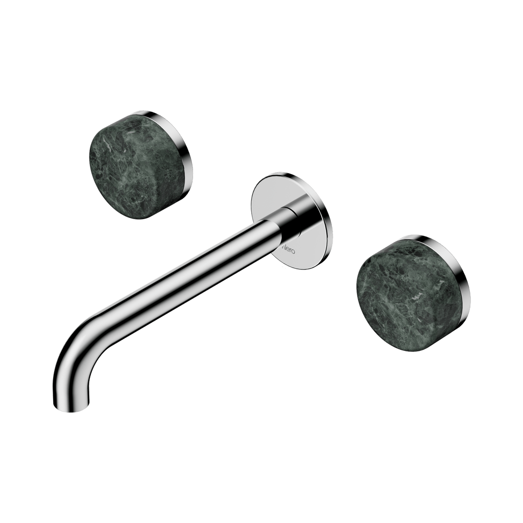 Serenity Wall Basin Set 185mm Spout - Hera BathwareArabesscato CorchiaChrome