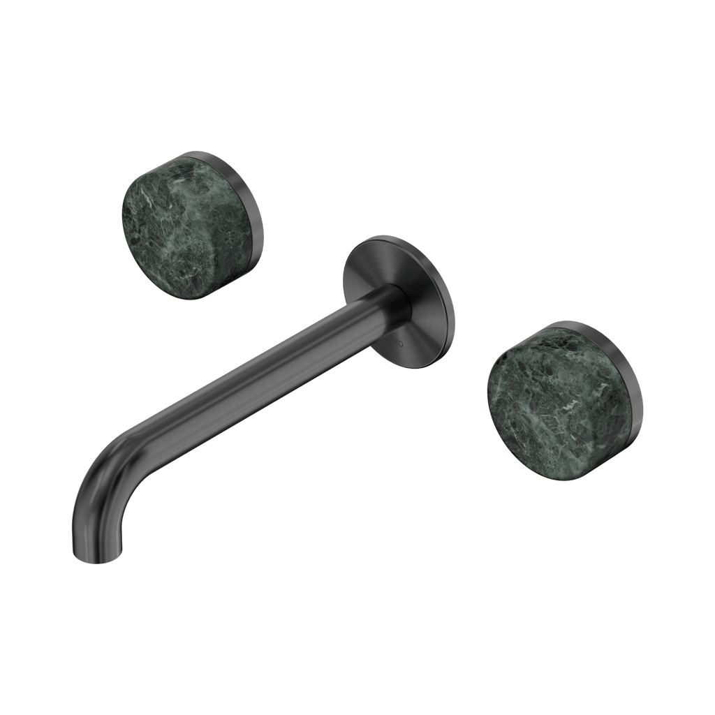 Serenity Wall Basin Set 185mm Spout - Hera BathwareArabesscato CorchiaGun Metal
