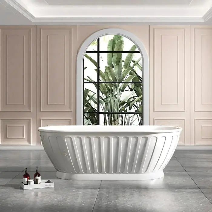 SHELL Gloss White Free Standing Bathtub - Hera Bathware1700mmGloss White