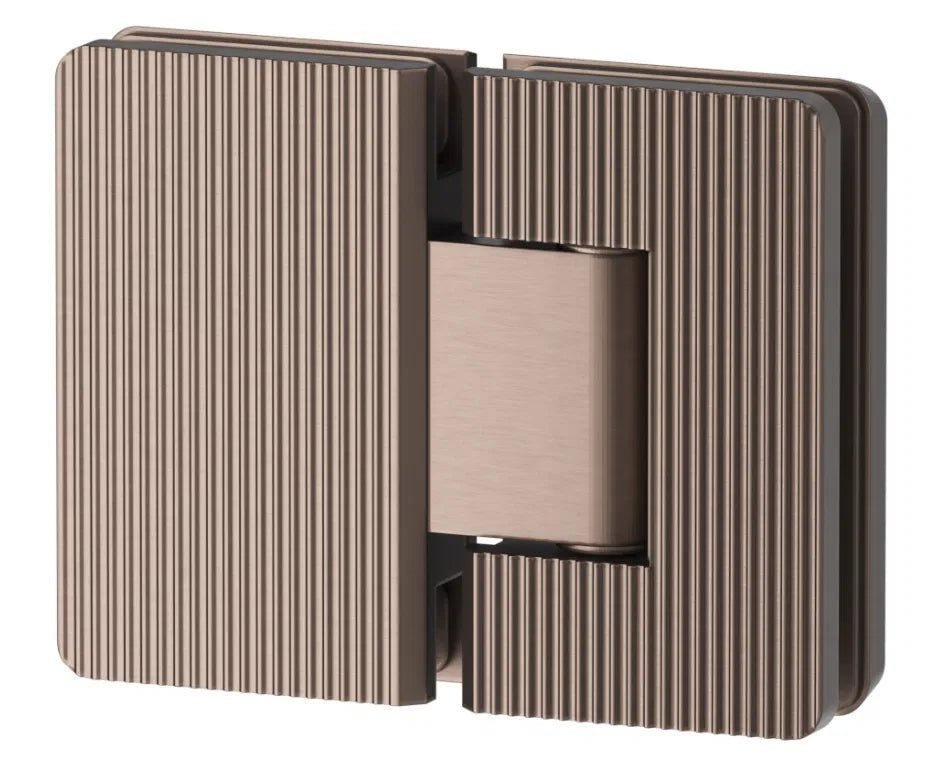 Shower Screen Hinge – Fluted – Glass To Glass - Hera Bathware X Bella Vista FHP180 - 6 - NR - DB | Dusk Bronze
