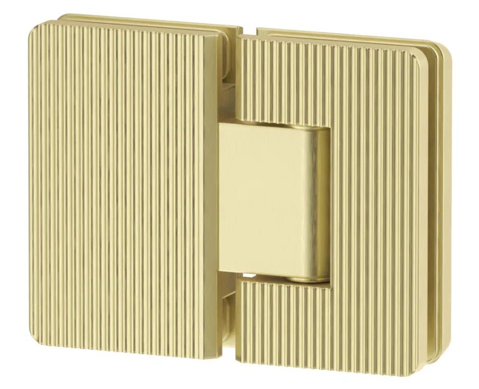 Shower Screen Hinge – Fluted – Glass To Glass - Hera Bathware X Bella Vista FHP180 - 6 - NR - FG | French Gold