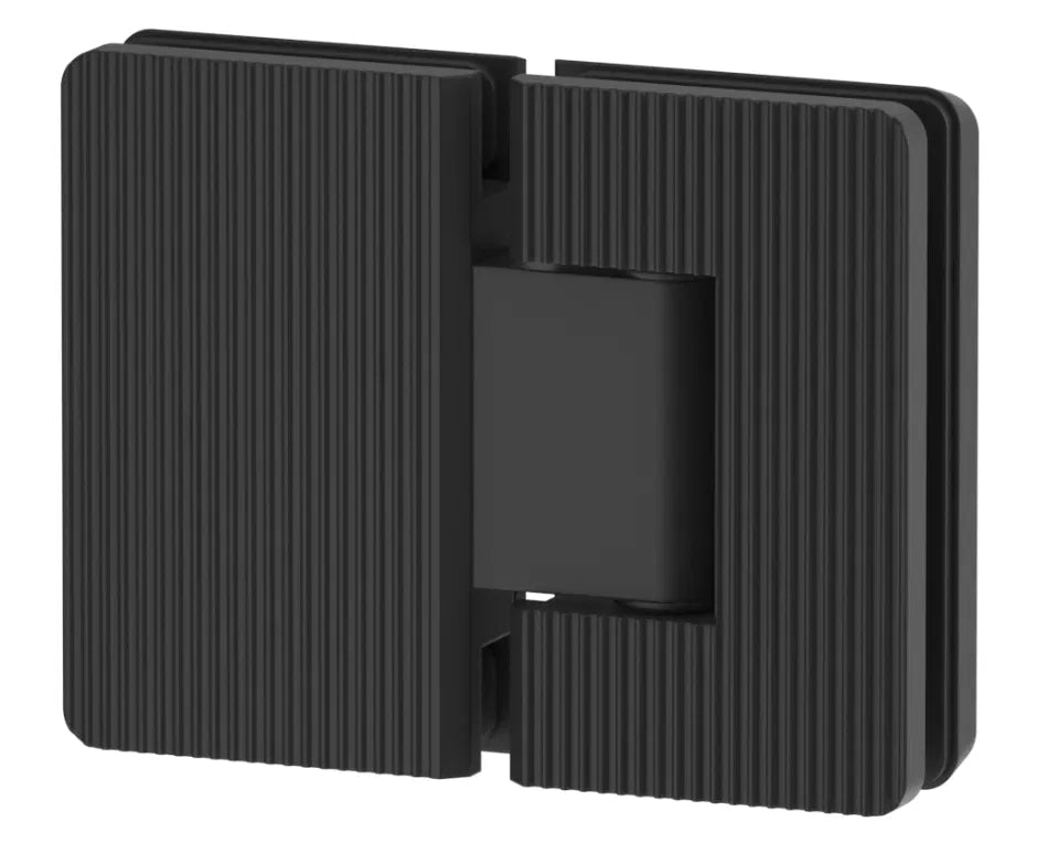 Shower Screen Hinge – Fluted – Glass To Glass - Hera Bathware X Bella Vista FHP180 - 6 - NR - BLK | Matte Black