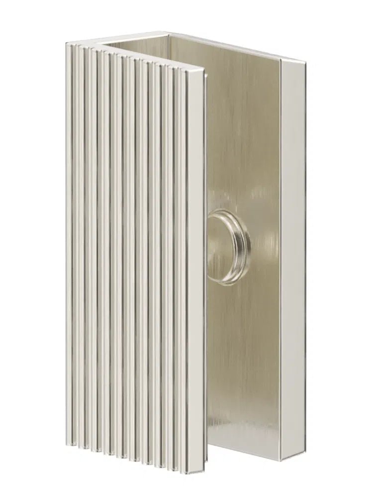 Shower Screen Wall Bracket – Fluted - Hera Bathware X Bella Vista BGP2 - 5025 - 6 - NR - BN | Brushed Nickel