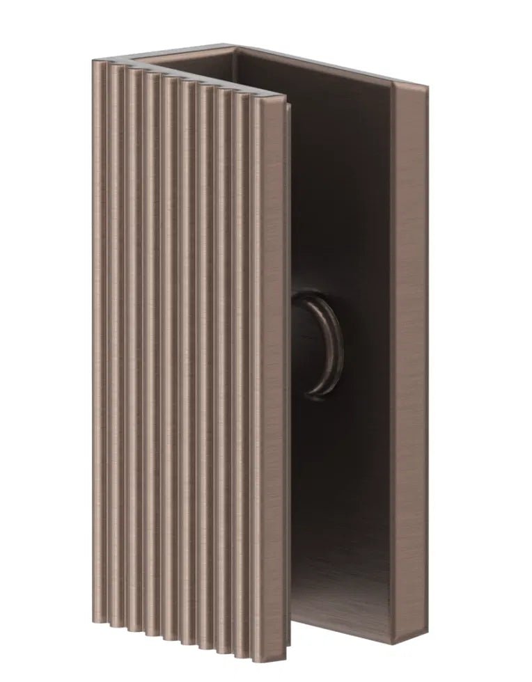 Shower Screen Wall Bracket – Fluted - Hera Bathware X Bella Vista BGP2 - 5025 - 6 - NR - DB | Dusk Bronze