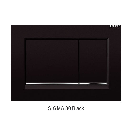 SIGMA 30 DUAL FLUSH BUTTON SQUARE - Hera BathwareBlack