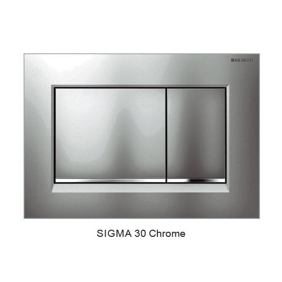 SIGMA 30 DUAL FLUSH BUTTON SQUARE - Hera BathwareChrome