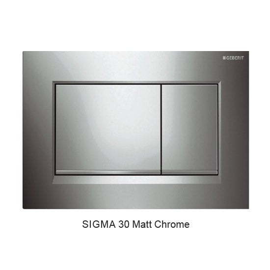 SIGMA 30 DUAL FLUSH BUTTON SQUARE - Hera BathwareMatte Chrome