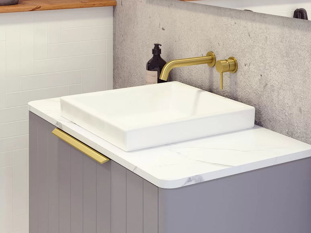 Silksurface 20mm Top Only | Timberline - Hera Bathware600mmPlain Stone Tops