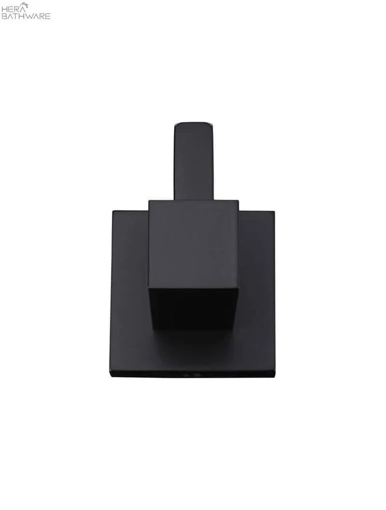 Square Robe Hook - Matte Black - Hera BathwareMatte Black