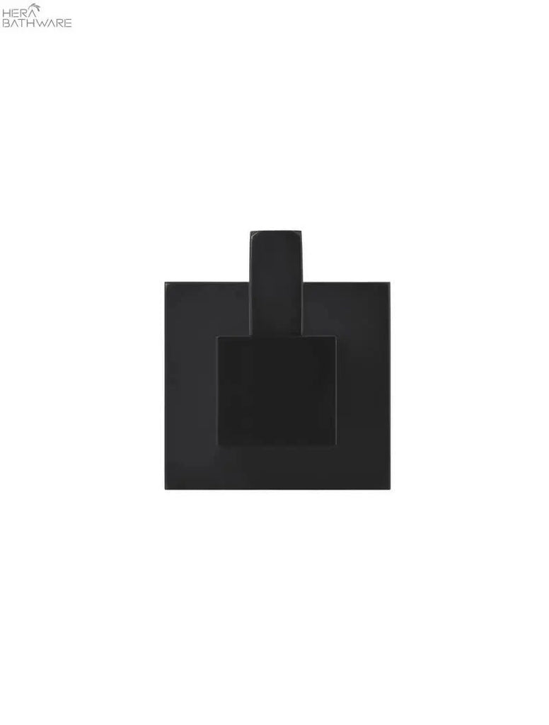 Square Robe Hook - Matte Black - Hera BathwareMatte Black