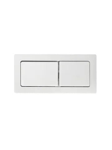 Square Toilet Flush Button - Hera BathwareMatte White