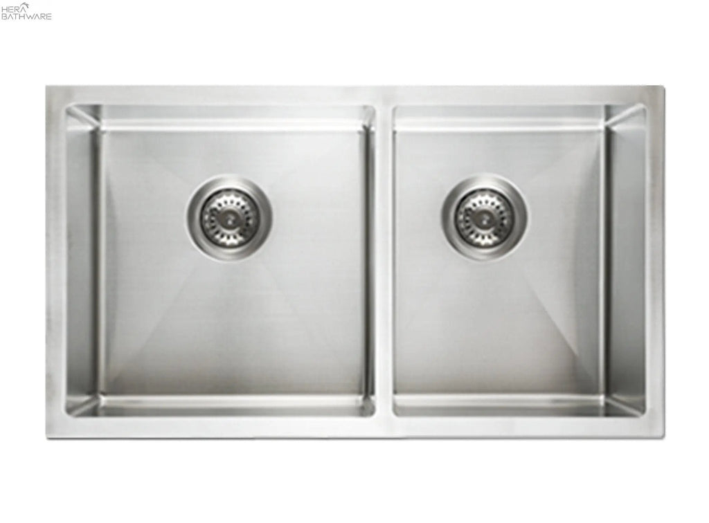 Stainless Steel Kitchen Sink Double Bowls - 750mm - Hera BathwareStainless Steel