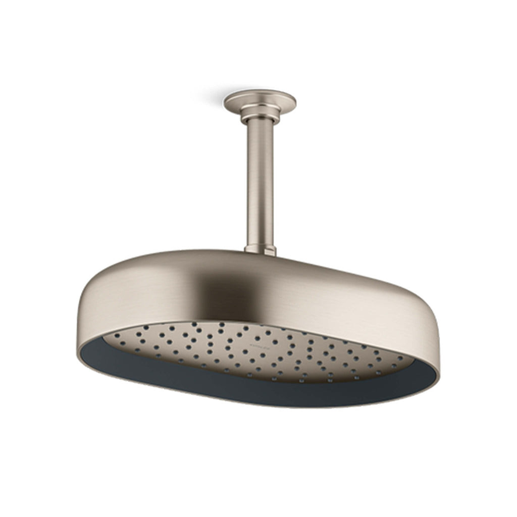Statement Oblong Rainhead - Hera Bathware X Kohler 26293T - E2 - BN | Brushed Nickel
