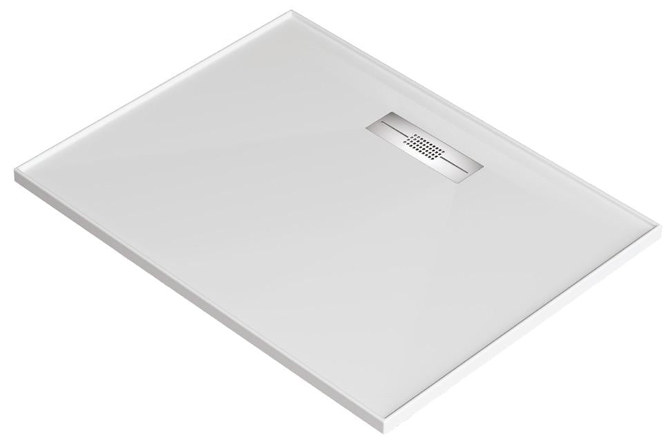 Stonelite™ Elite Shower Base | Stonelite™ - Hera Bathware820x820 Rear OutletStainless Steel