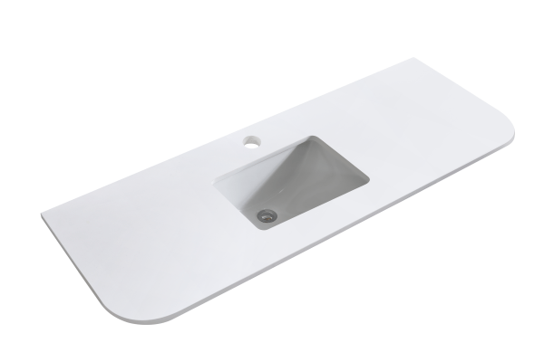 Sunny Phoenix Stone Top with Undermounted Basin UM26 - Hera Bathware900MM Curved