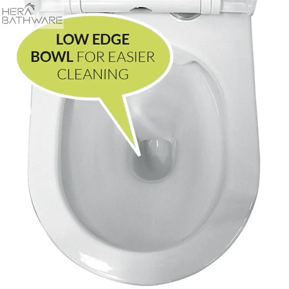 T003D Floor Mount Rimless Pan with RT Cistern - Hera BathwareBB02 WhiteGloss White