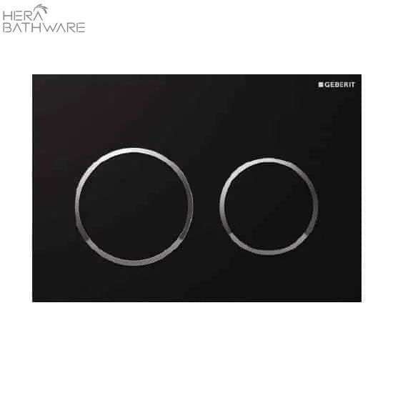T1003D Floor Mount Rimless Pan with Geberit Cistern - Hera BathwareKappa 21 BlackGloss White