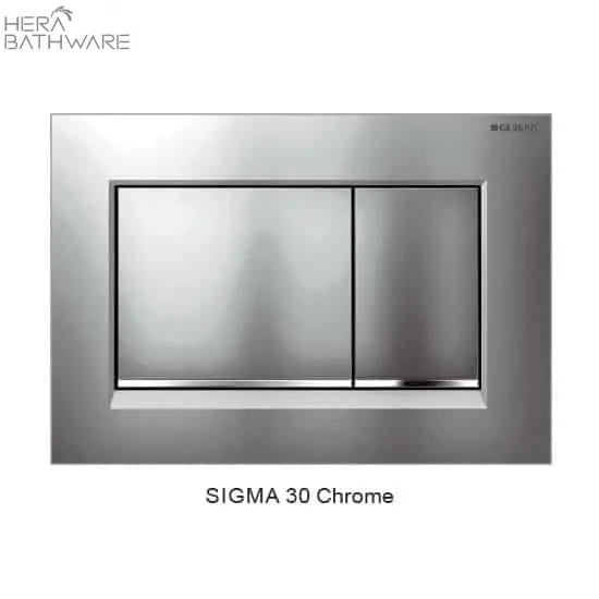 T1003D Floor Mount Rimless Pan with Geberit Cistern - Hera BathwareSigma 30 ChromeGloss White