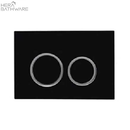 T1003D Floor Mount Rimless Pan with RT Cistern - Hera BathwareBB02 BlackGloss White