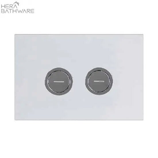 T1003D Floor Mount Rimless Pan with RT Cistern - Hera BathwareBB03 PneuMatteic ChromeGloss White