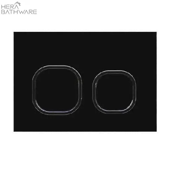 T1003D Floor Mount Rimless Pan with RT Cistern - Hera BathwareBB05 Glass BlackGloss White