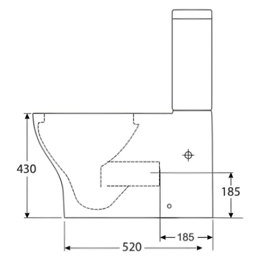 Tacoma Raised Height Nano Toilet Suite - Tornado Flush - Hera Bathware
