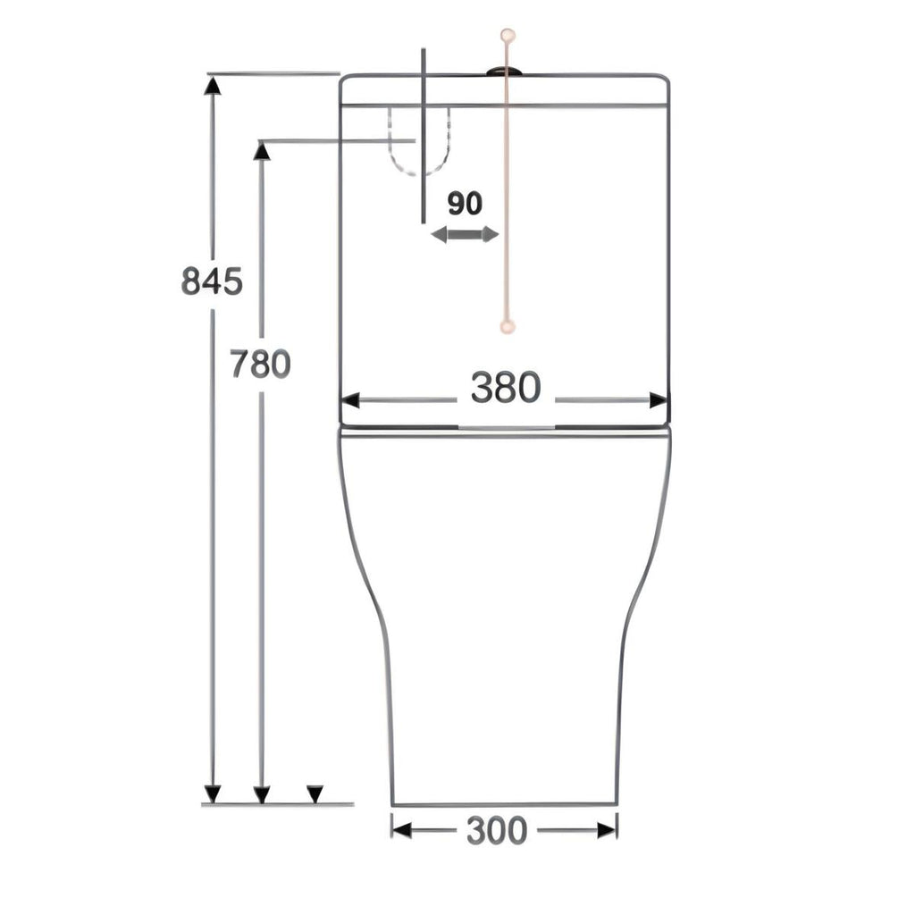 Tacoma Raised Height Nano Toilet Suite - Tornado Flush - Hera Bathware