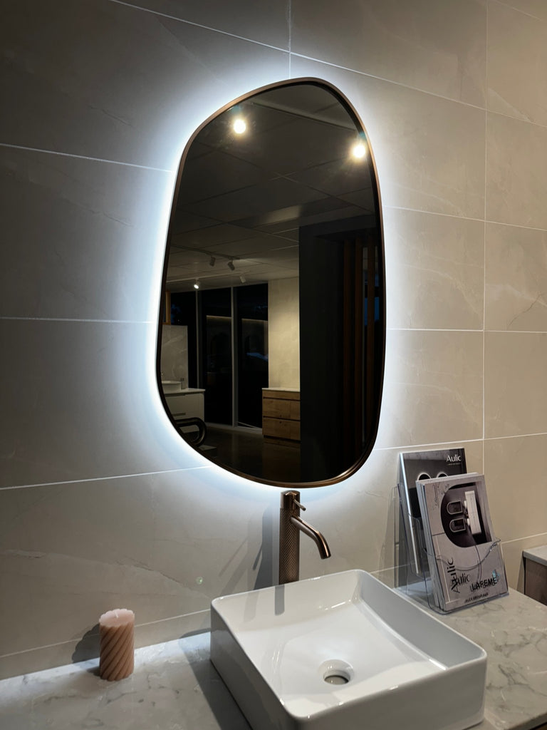 Tarcoola Frameless Sensor LED Mirror - Hera BathwareMatte White