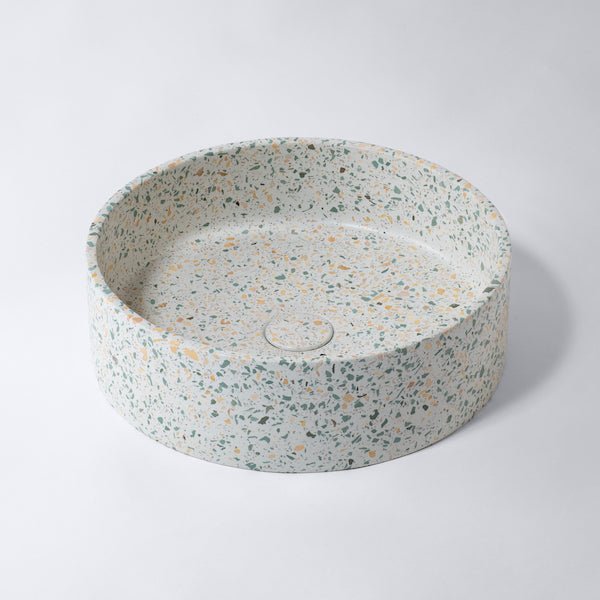 Terrazzo Circle Above Counter Basin | Eight Quarter | EQXITE1 - Hera BathwareLucca