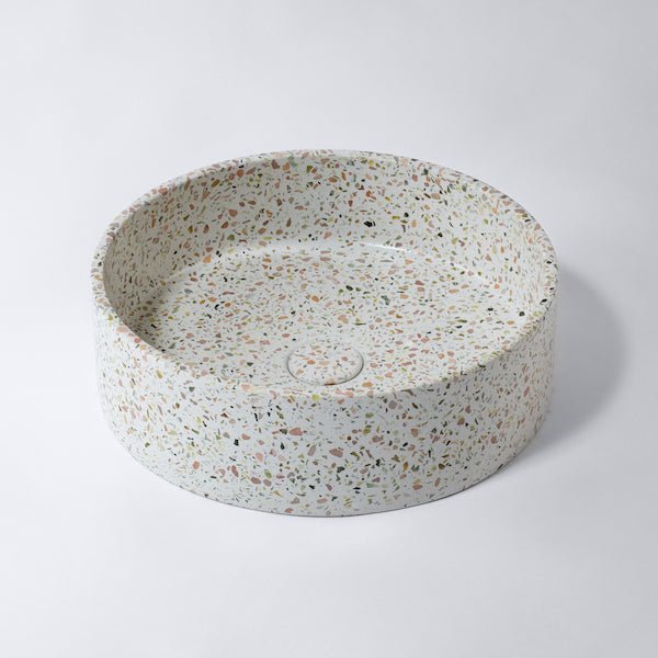 Terrazzo Circle Above Counter Basin | Eight Quarter | EQXITE1 - Hera BathwareSiena