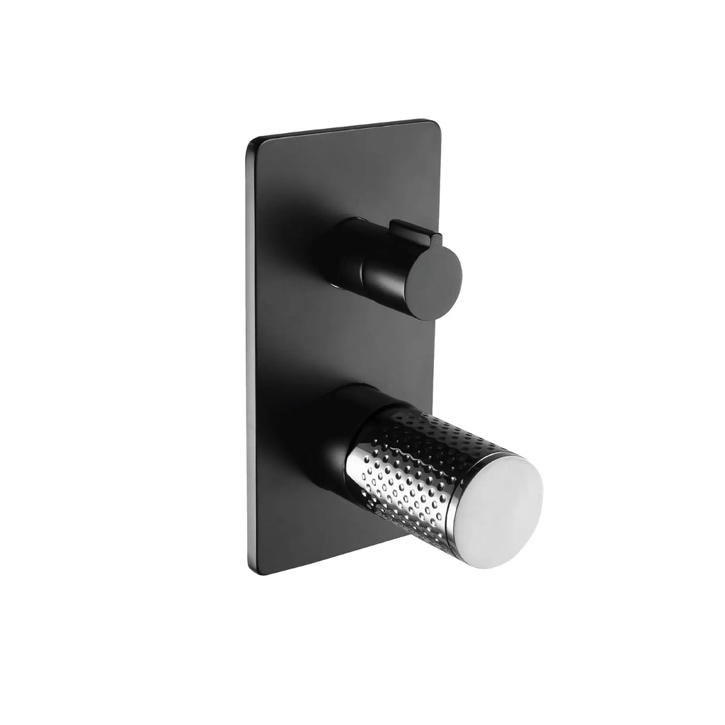 THE GABE Diverter Mixer - Matte Black - Hera BathwareMatte BlackChrome Handle