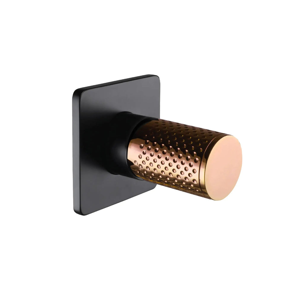 THE GABE Shower Mixer - Matte Black - Hera BathwareMatte BlackRose Gold Handle