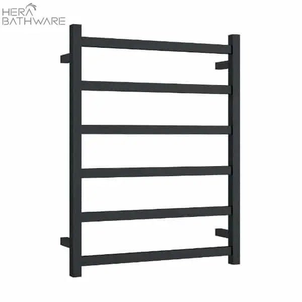 Thermogroup BS48MB Matt Black Square Ladder Heated Towel Rail 600*800*120mm - Hera BathwareMatte Black