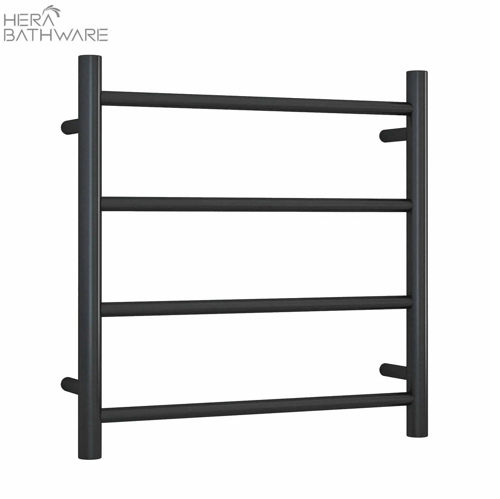 Thermogroup SR25MB Matt Black Round Ladder Heated Towel Rail 550*550*122mm - Hera BathwareMatte Black