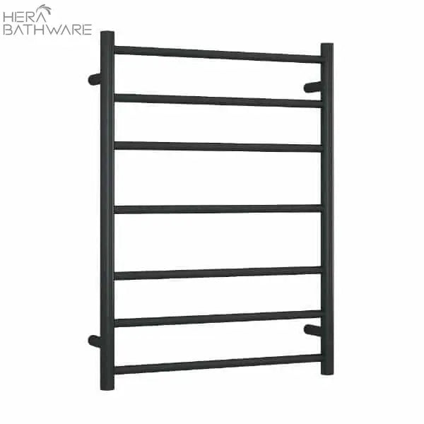 Thermogroup SR44MB Matt Black Round Ladder Heated Towel Rail 600*800*122mm - Hera BathwareMatte Black