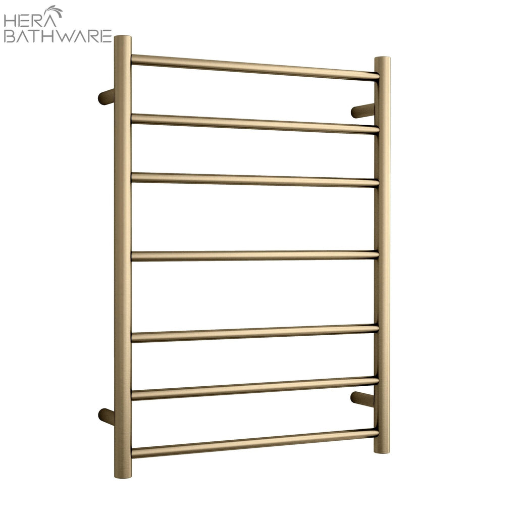 Thermogroup SR44MBB Brushed Brass Round Ladder Heated Towel Rail 600*800*122mm - Hera BathwareBrushed Brass